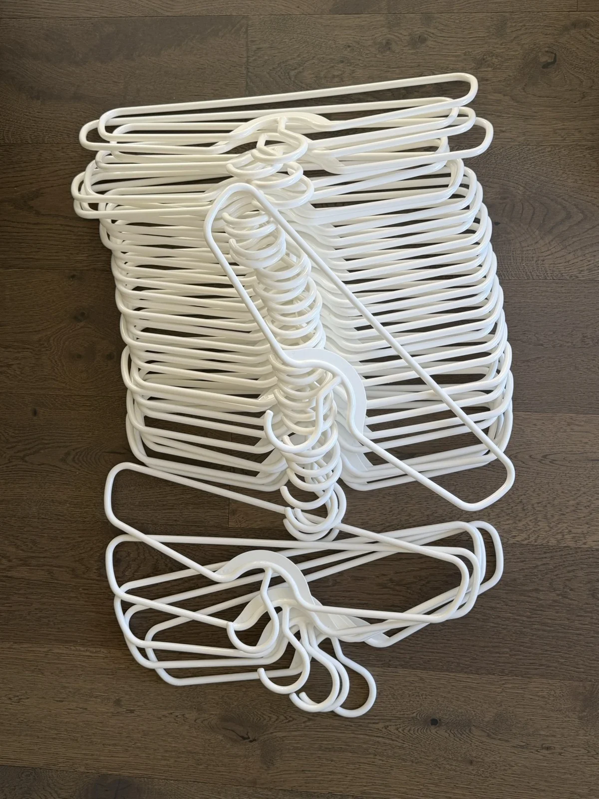 White Clothes Hanger Bundle actual photo