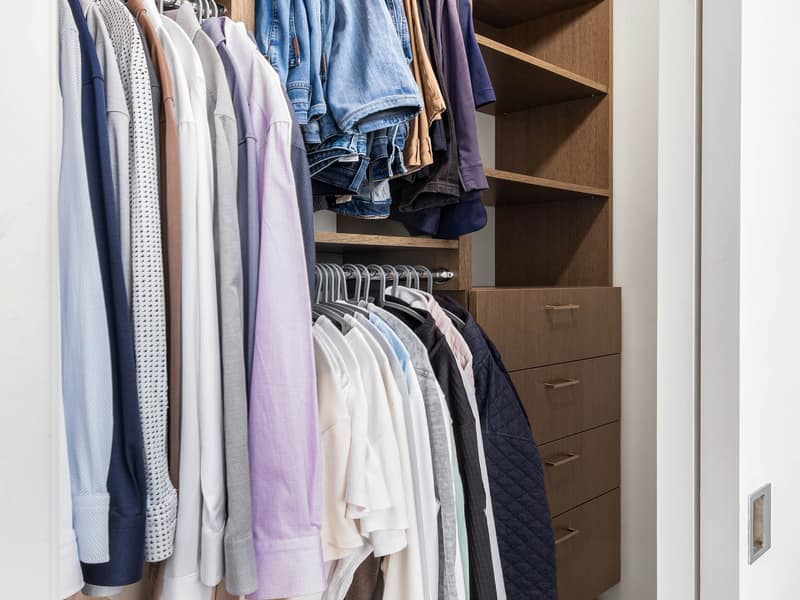 Bedroom wardrobe and closet storage
