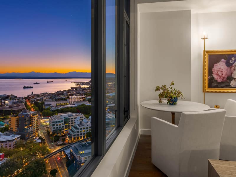 Sunset from the living room outlook